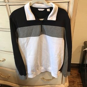 Calvin Klein quarter zip fleece lined pullover